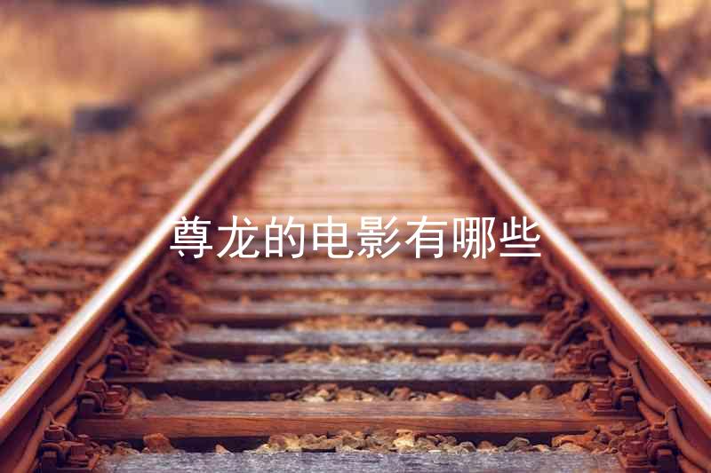 尊龙的电影有哪些